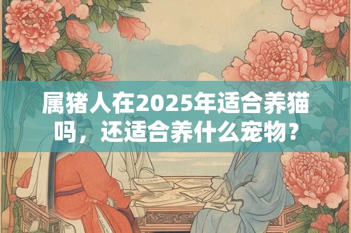 属猪人在2025年适合养猫吗，还适合养什么宠物？