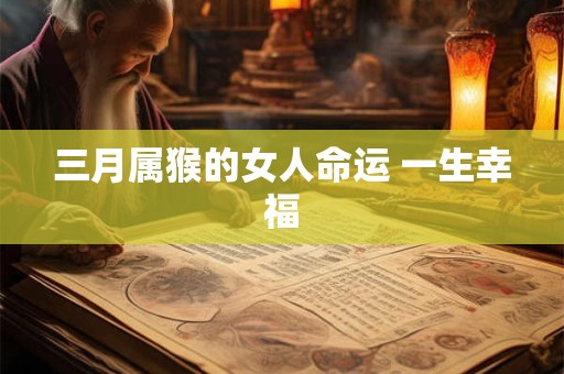 三月属猴的女人命运 一生幸福