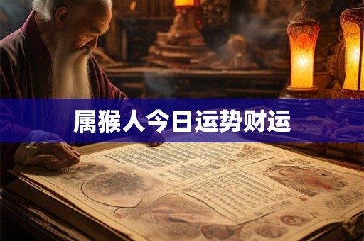 属猴人今日运势财运