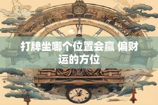 打牌坐哪个位置会赢 偏财运的方位