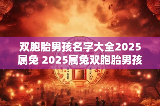 双胞胎男孩名字大全2025属兔 2025属兔双胞胎男孩名字有哪些可供选择 双胞胎男孩名字大全2025属兔 2025属兔双胞胎男孩名字有哪些可供选择