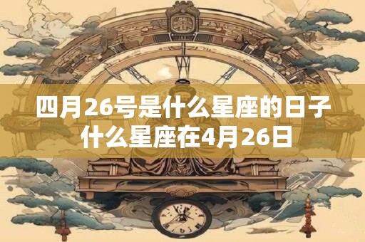 四月26号是什么星座的日子 什么星座在4月26日