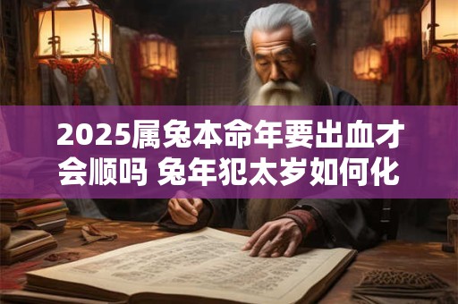2025属兔本命年要出血才会顺吗 兔年犯太岁如何化解