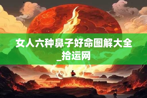 女人六种鼻子好命图解大全_拾运网