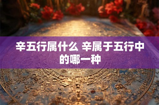 辛五行属什么 辛属于五行中的哪一种