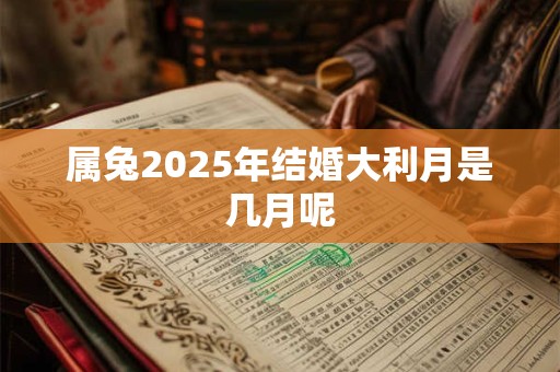 属兔2025年结婚大利月是几月呢 属兔2025年结婚大利月是几月呢