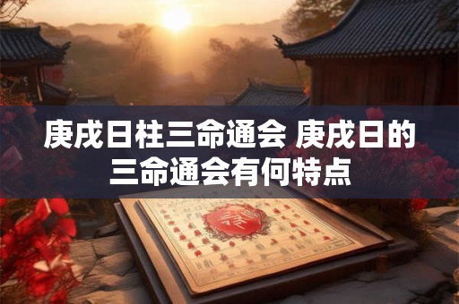 庚戌日柱三命通会 庚戌日的三命通会有何特点