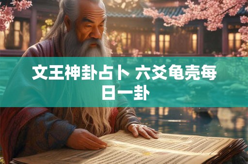 文王神卦占卜 六爻龟壳每日一卦