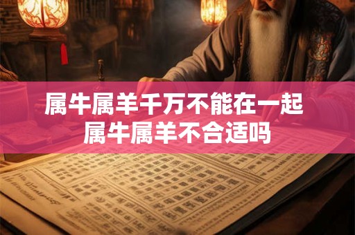 属牛属羊千万不能在一起 属牛属羊不合适吗
