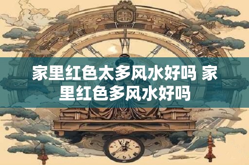 家里红色太多风水好吗 家里红色多风水好吗