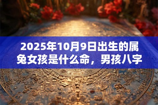 2025年10月9日出生的属兔女孩是什么命，男孩八字命运分析