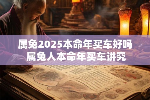 属兔2025本命年买车好吗 属兔人本命年买车讲究