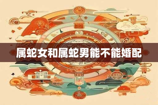 属蛇女和属蛇男能不能婚配