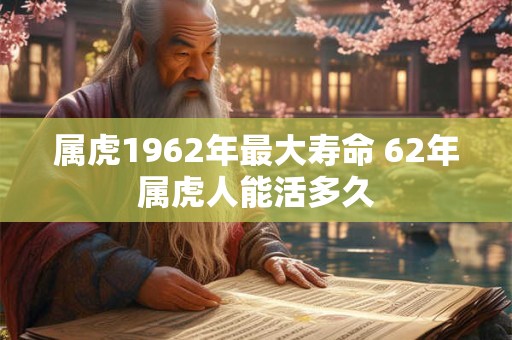 属虎1962年最大寿命 62年属虎人能活多久