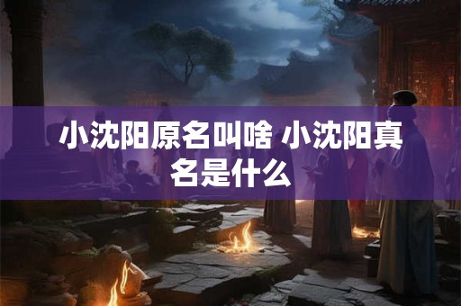 小沈阳原名叫啥 小沈阳真名是什么