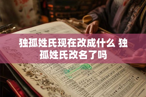 独孤姓氏现在改成什么 独孤姓氏改名了吗