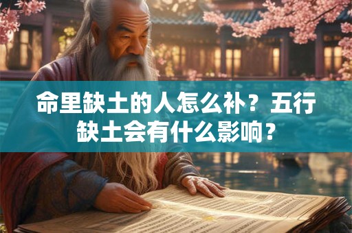 命里缺土的人怎么补?五行缺土会有什么影响? 命里缺土的人怎么补?五行缺土会有什么影响?