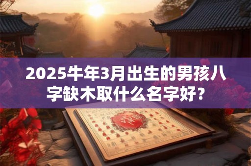 2025牛年3月出生的男孩八字缺木取什么名字好？