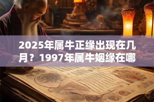 2025年属牛正缘出现在几月？1997年属牛姻缘在哪年？