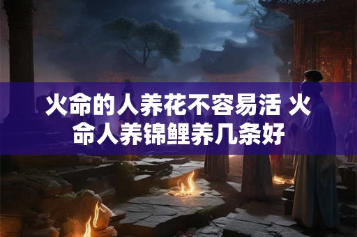 火命的人养花不容易活 火命人养锦鲤养几条好