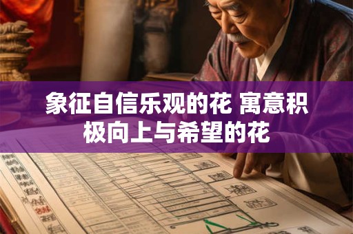 象征自信乐观的花 寓意积极向上与希望的花