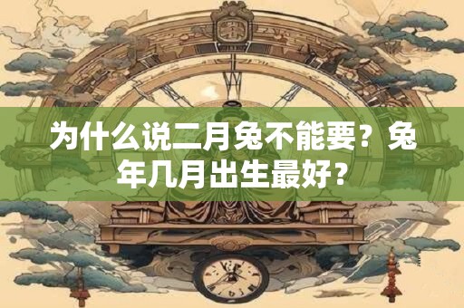为什么说二月兔不能要？兔年几月出生最好？