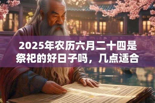 2025年农历六月二十四是祭祀的好日子吗，几点适合祭拜？
