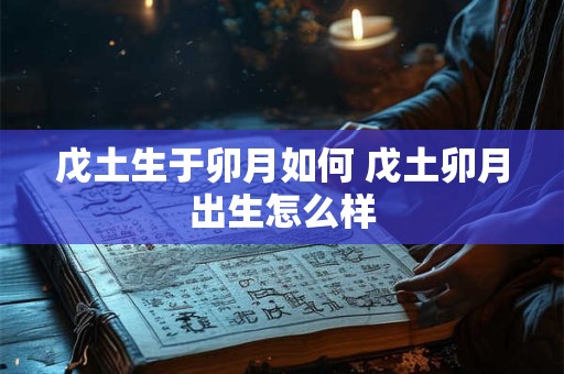 戊土生于卯月如何 戊土卯月出生怎么样