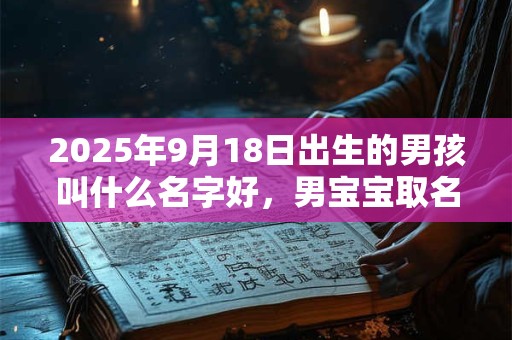 2025年9月18日出生的男孩叫什么名字好，男宝宝取名大全