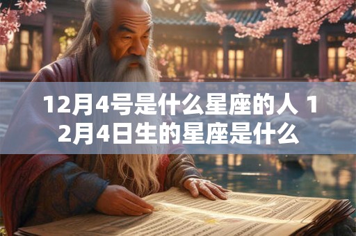12月4号是什么星座的人 12月4日生的星座是什么