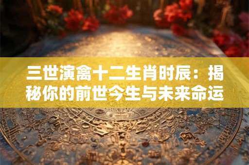 三世演禽十二生肖时辰：揭秘你的前世今生与未来命运！