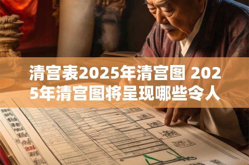 清宫表2025年清宫图 2025年清宫图将呈现哪些令人期待的变化