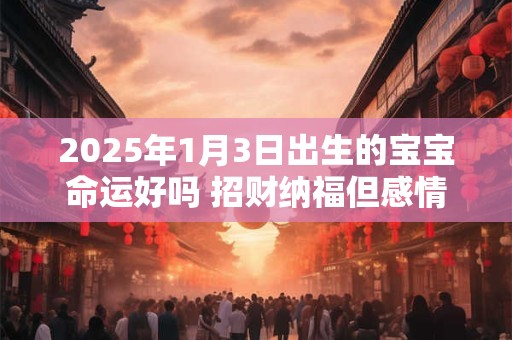 2025年1月3日出生的宝宝命运好吗 招财纳福但感情波折