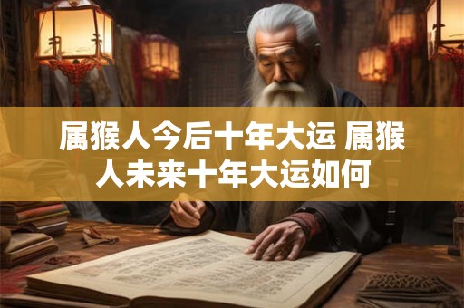 属猴人今后十年大运 属猴人未来十年大运如何
