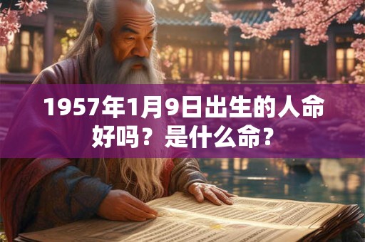 1957年1月9日出生的人命好吗？是什么命？