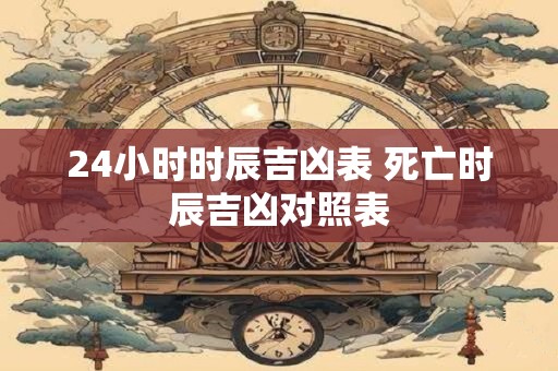 24小时时辰吉凶表 死亡时辰吉凶对照表
