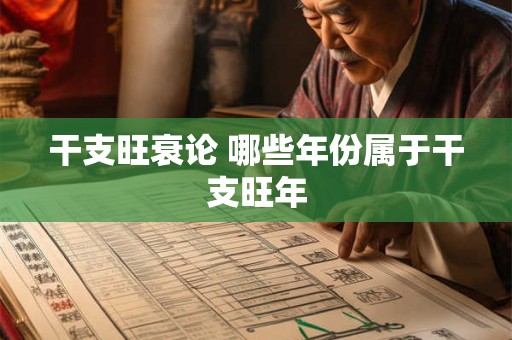 干支旺衰论 哪些年份属于干支旺年