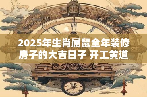2025年生肖属鼠全年装修房子的大吉日子 开工黄道吉日一览表