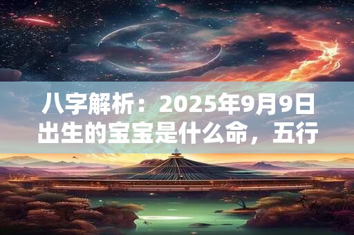 八字解析：2025年9月9日出生的宝宝是什么命，五行缺什么