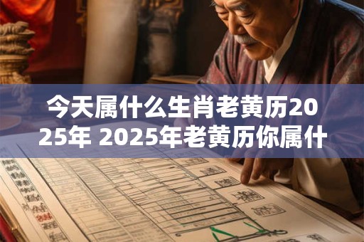 今天属什么生肖老黄历2025年 2025年老黄历你属什么生肖