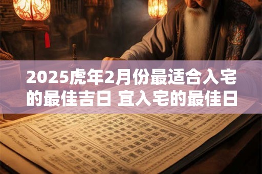 2025虎年2月份最适合入宅的最佳吉日 宜入宅的最佳日期