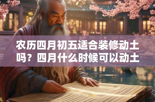 农历四月初五适合装修动土吗？四月什么时候可以动土？