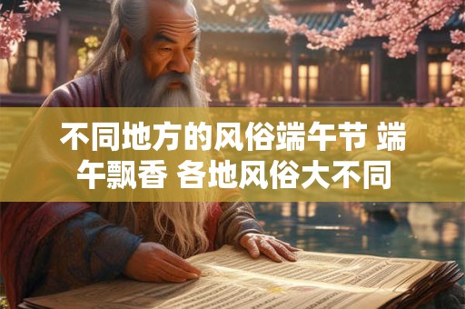 不同地方的风俗端午节 端午飘香 各地风俗大不同