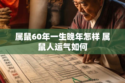 属鼠60年一生晚年怎样 属鼠人运气如何