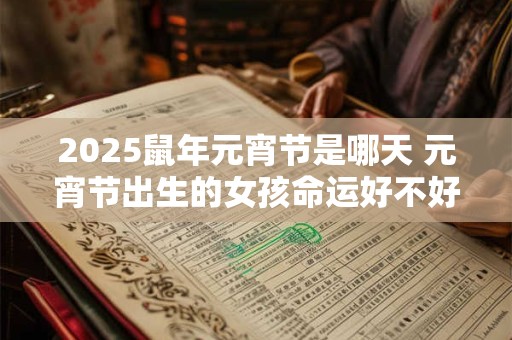 2025鼠年元宵节是哪天 元宵节出生的女孩命运好不好