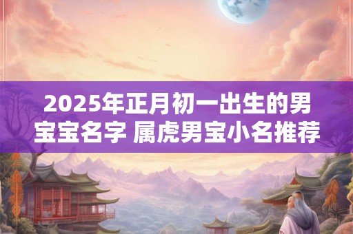 2025年正月初一出生的男宝宝名字 属虎男宝小名推荐