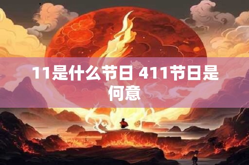 11是什么节日 411节日是何意