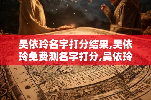 吴依玲名字打分结果,吴依玲免费测名字打分,吴依玲周易免费测名字打分