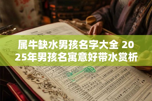 属牛缺水男孩名字大全 2025年男孩名寓意好带水赏析