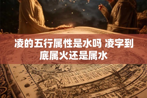 凌的五行属性是水吗 凌字到底属火还是属水